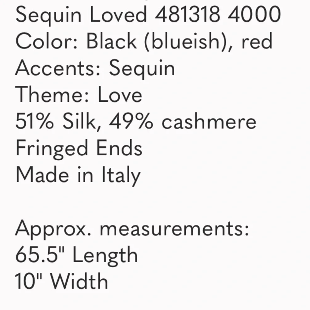 Gucci LOVED Cashmere Sequin Scarf New - Picture 8 of 15